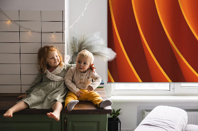 Modern roller blind con diseño de abstracción naranja