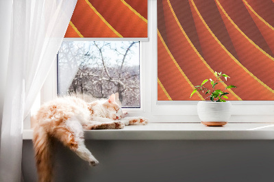 Modern roller blind con diseño de abstracción naranja