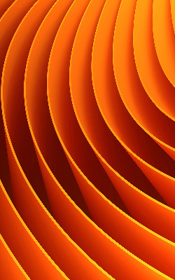 Modern roller blind con diseño de abstracción naranja