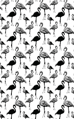 Estor enrollable para ventana con estampado de flamencos negros