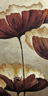 Estor enrollable con estampado de flores