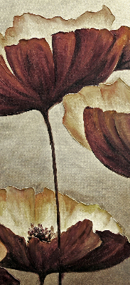 Estor enrollable con estampado de flores