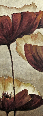 Estor enrollable con estampado de flores