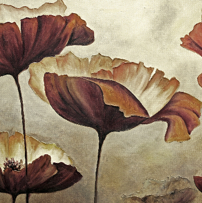 Estor enrollable con estampado de flores