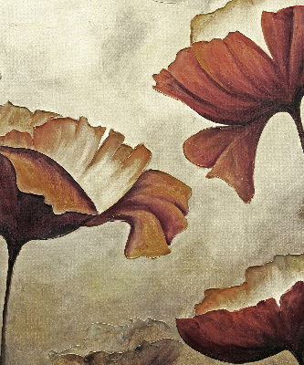 Estor enrollable con estampado de flores