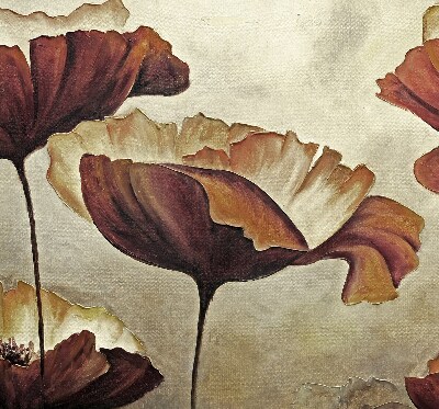 Estor enrollable con estampado de flores