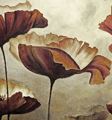 Estor enrollable con estampado de flores