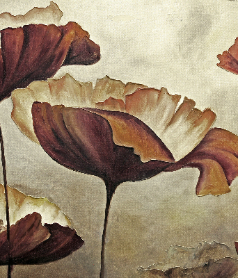 Estor enrollable con estampado de flores