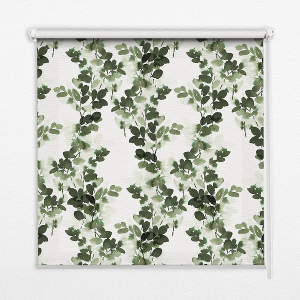 Modern roller blind con hojas