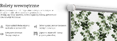 Modern roller blind con hojas
