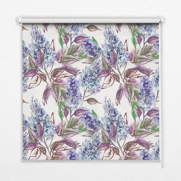Modern roller blind con motivo de flores de verano
