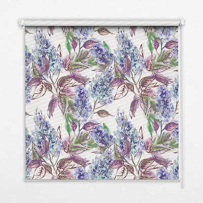 Modern roller blind con motivo de flores de verano