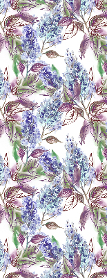 Modern roller blind con motivo de flores de verano