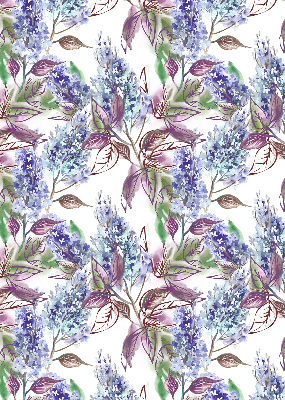 Modern roller blind con motivo de flores de verano