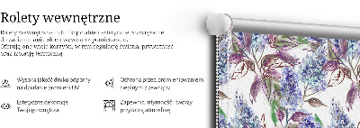 Modern roller blind con motivo de flores de verano