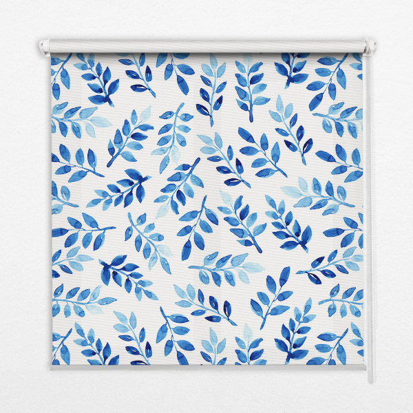 Modern roller blind con lamas azules