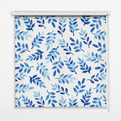 Modern roller blind con lamas azules