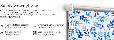 Modern roller blind con lamas azules