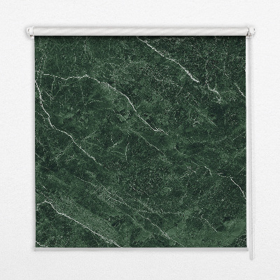 Estor enrollable para ventana con acabado en mármol verde