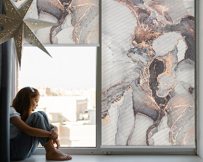 Modern roller blind con diseño de mármol gris