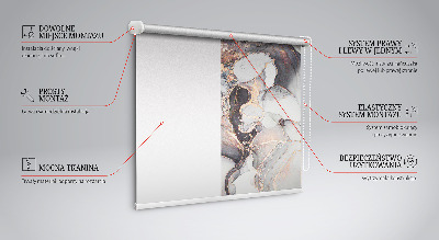 Modern roller blind con diseño de mármol gris