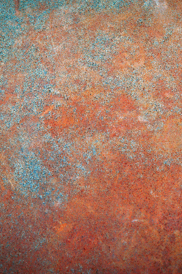 Estor enrollable con chapa metálica en color naranja