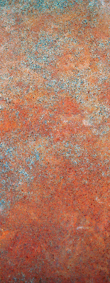 Estor enrollable con chapa metálica en color naranja