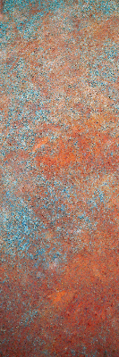 Estor enrollable con chapa metálica en color naranja