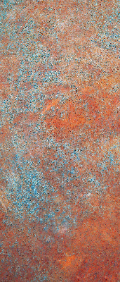 Estor enrollable con chapa metálica en color naranja