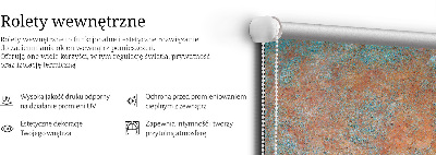 Estor enrollable con chapa metálica en color naranja