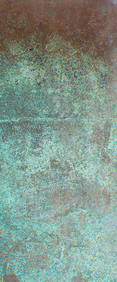 Estor enrollable para ventana con tejido de chapa metálica en color verde