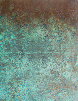 Estor enrollable para ventana con tejido de chapa metálica en color verde