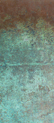 Estor enrollable para ventana con tejido de chapa metálica en color verde