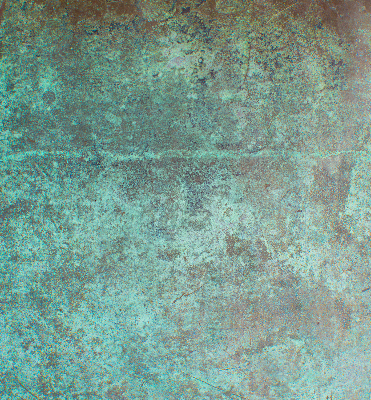 Estor enrollable para ventana con tejido de chapa metálica en color verde