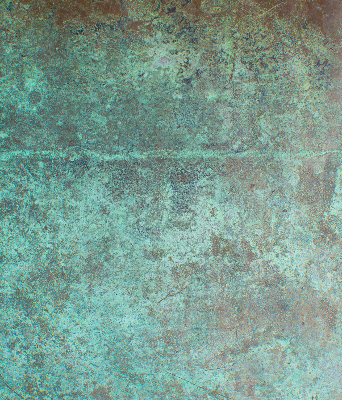 Estor enrollable para ventana con tejido de chapa metálica en color verde