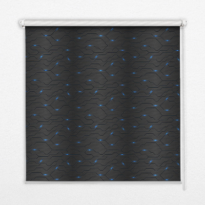 Modern roller blind con tecnología integrada