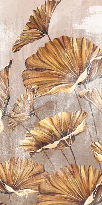 Estor enrollable para ventana con diseño de plantas