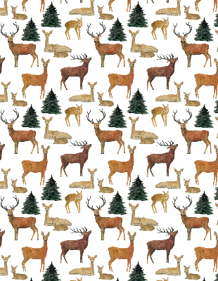 Modern roller blind con estampado de ciervos y corzos