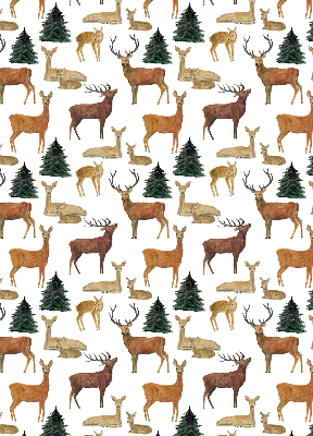 Modern roller blind con estampado de ciervos y corzos
