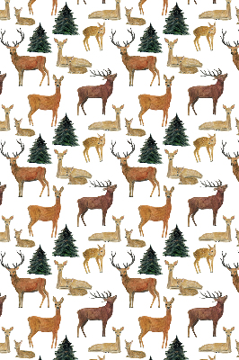 Modern roller blind con estampado de ciervos y corzos