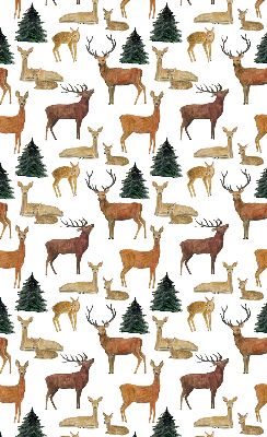 Modern roller blind con estampado de ciervos y corzos