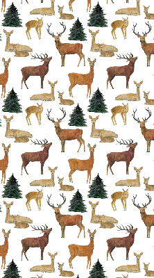 Modern roller blind con estampado de ciervos y corzos