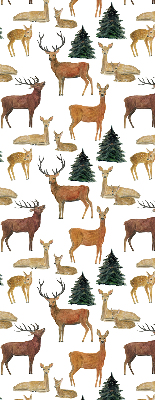 Modern roller blind con estampado de ciervos y corzos