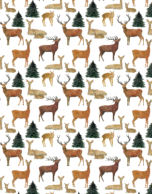 Modern roller blind con estampado de ciervos y corzos
