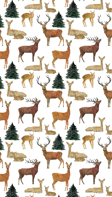 Modern roller blind con estampado de ciervos y corzos