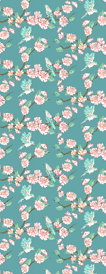 Modern roller blind con estampado de pájaros entre las ramas