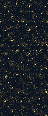Persiana enrollable moderna con diseño de luna y estrellas