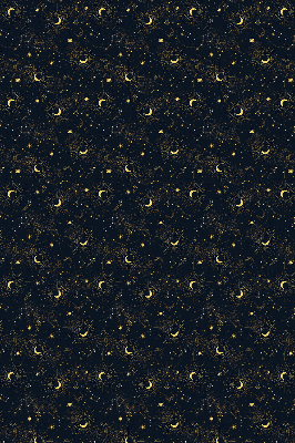 Persiana enrollable moderna con diseño de luna y estrellas