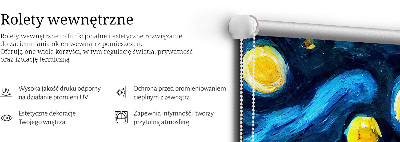Modern roller blind con diseño 'Ciudad pintada'
