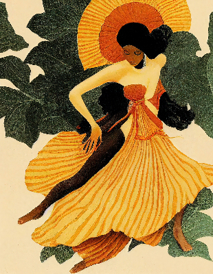 Estor enrollable con diseño Bailarín